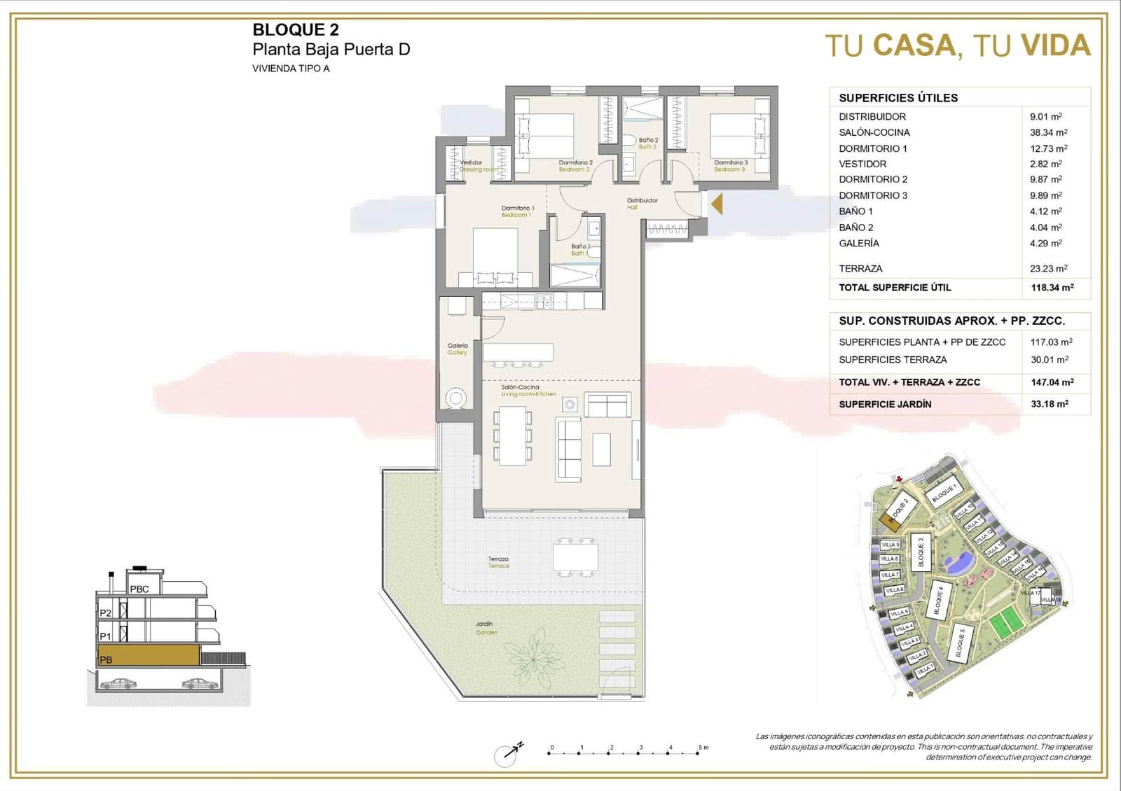 3 bedroom Apartment for sale in Finestrat with pool garage - € 475,000 (Ref: 9844103)