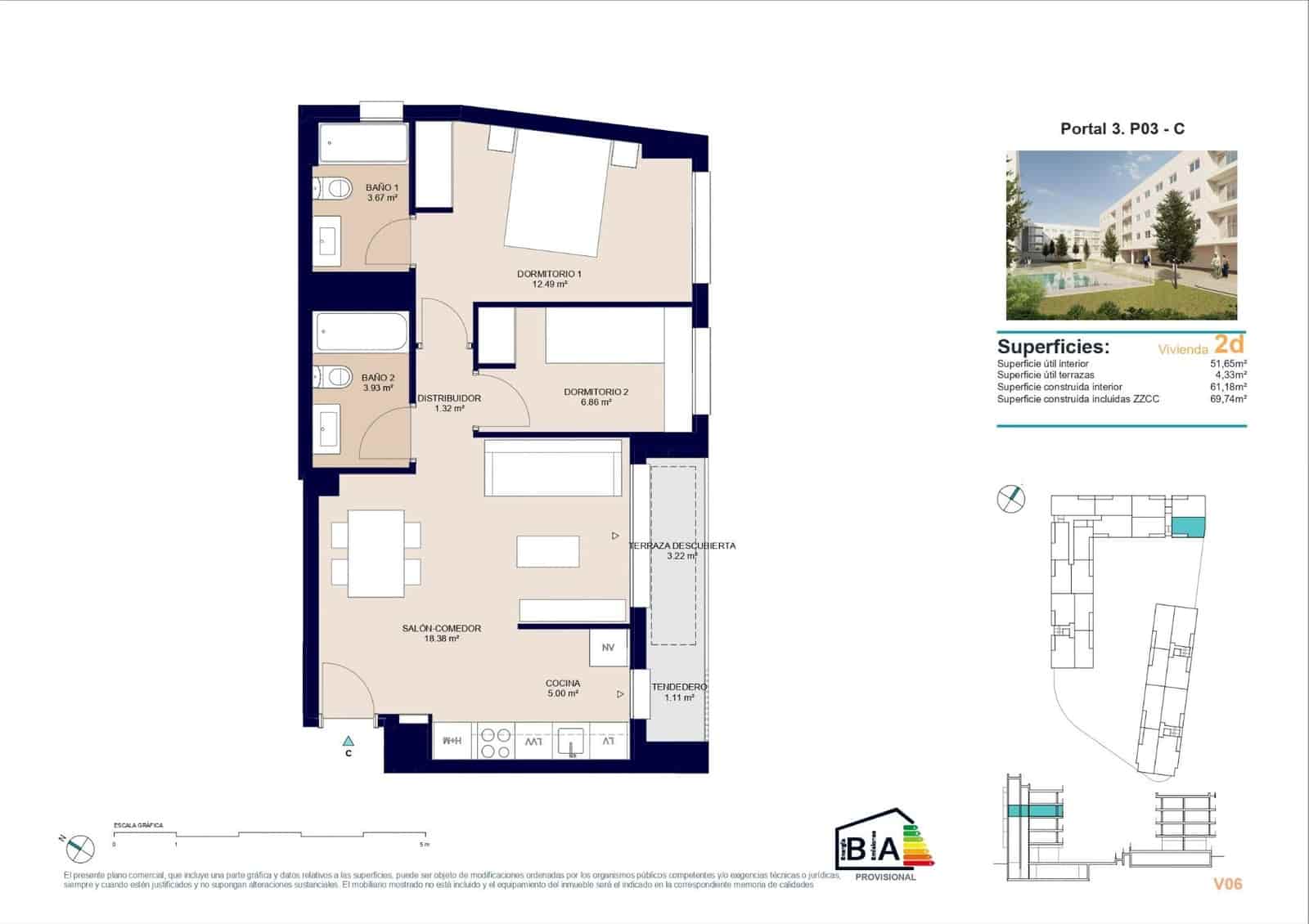 2 bedroom Apartment for sale in Alicante / Alacant city with pool garage - € 240,500 (Ref: 9844106)