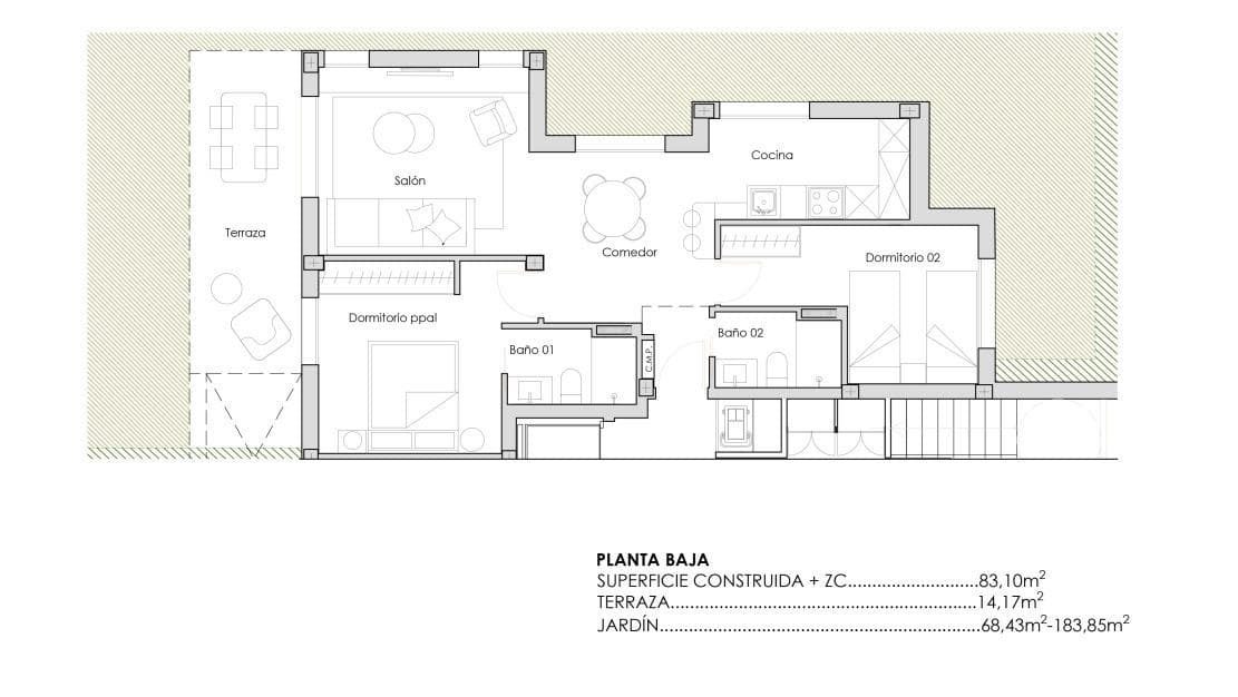 2 Zimmer Apartment zu verkaufen in Los Alcazares mit Pool - 281.900 € (Ref: 9844109)