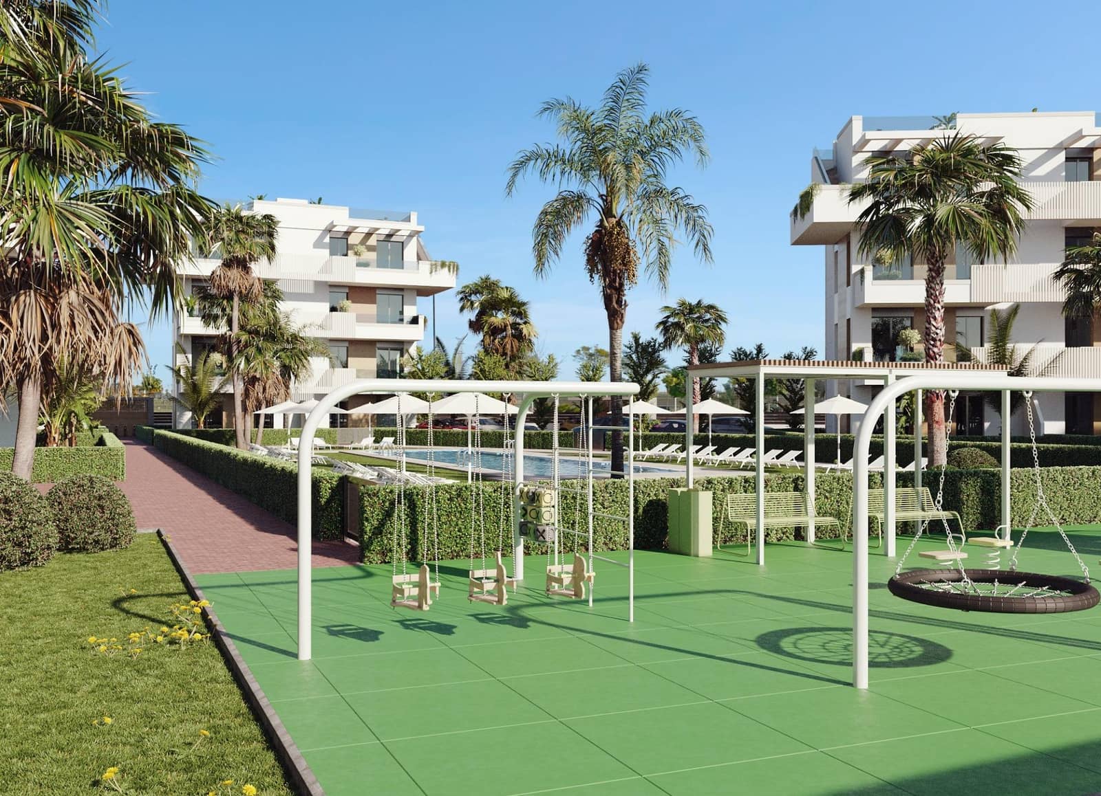 2 Zimmer Apartment zu verkaufen in Los Alcazares mit Pool - 281.900 € (Ref: 9844109)