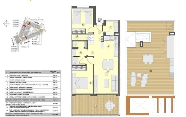 2 soverom Leilighet til salgs i Los Balcones med svømmebasseng garasje - € 272 000 (Ref: 9844112)