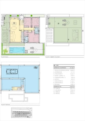 3 chambre Villa/Maison à vendre à Parque Acuático - Sector 25, Torrevieja avec piscine garage - 595 000 € (Ref: 9849418)