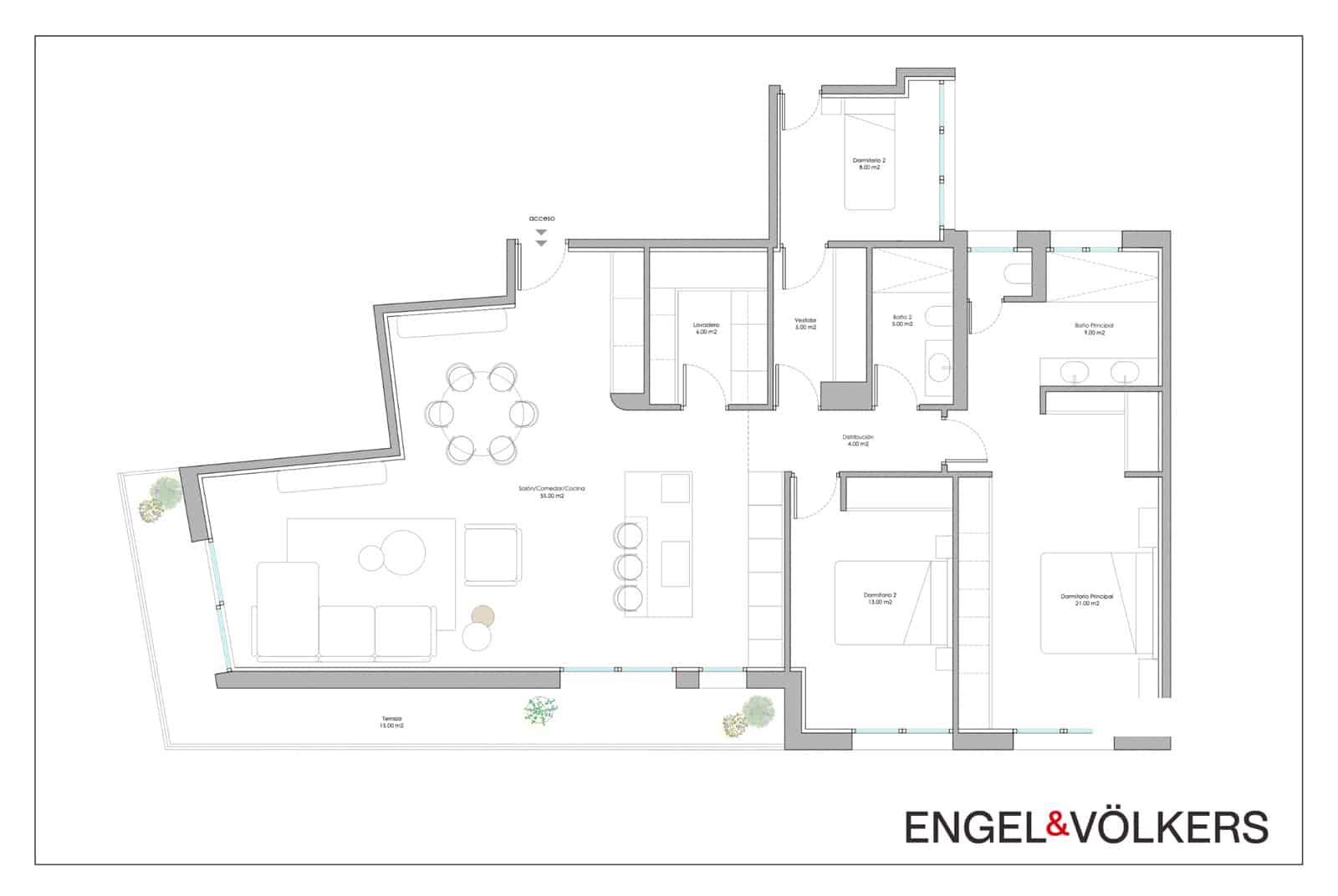 3 makuuhuone Huoneisto myytävänä paikassa Alicante kaupunki - 1 150 000 € (Ref: 10049653)