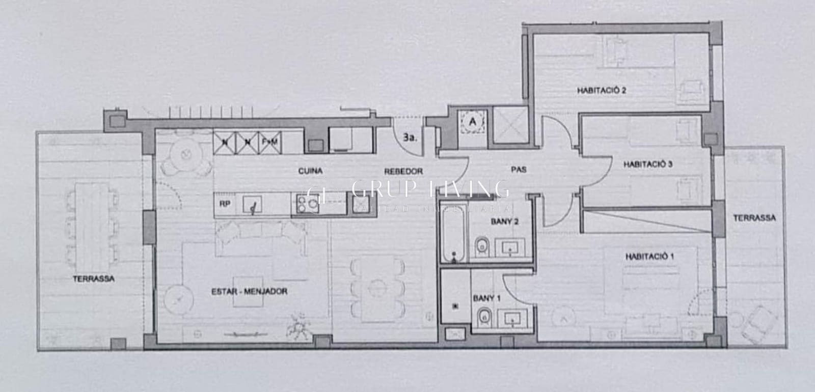 3 quarto Apartamento para arrendar em Sitges com garagem - 2 451 € (Ref: 8526919)