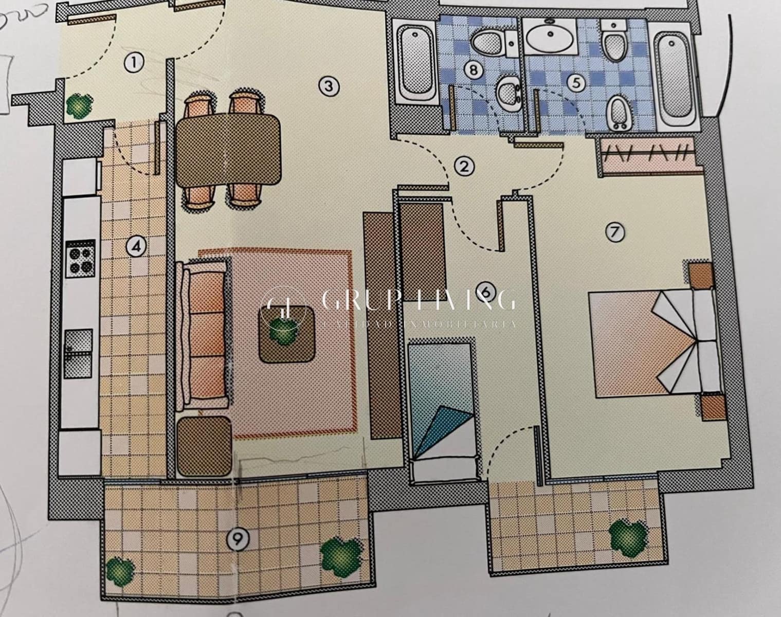 2 Zimmer Wohnung zu vermieten in Sitges - 1.090 € (Ref: 9462460)