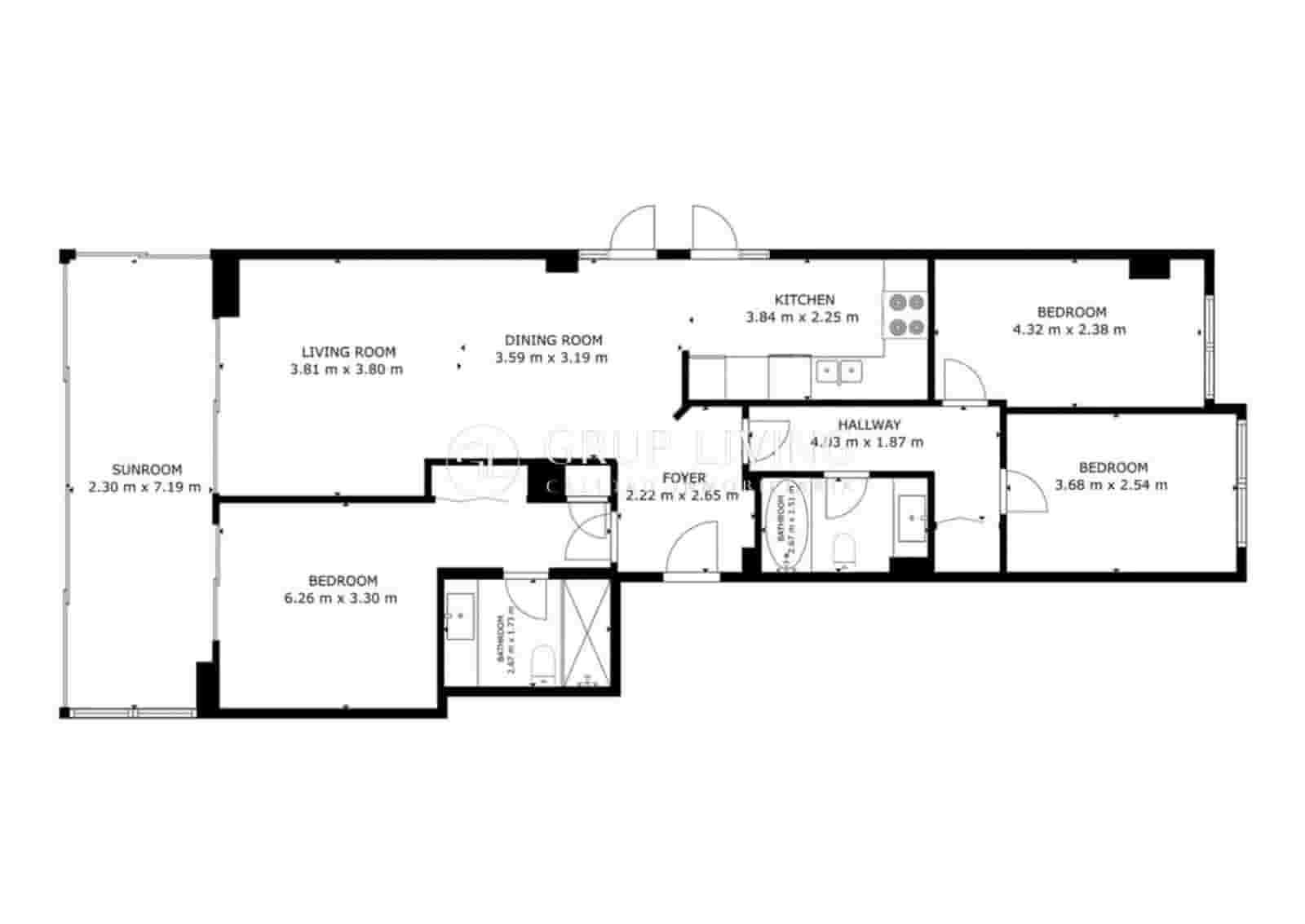 3 sypialnia Mieszkanie na sprzedaż w Sitges z basenem garażem - 795 000 € (Ref: 9686548)