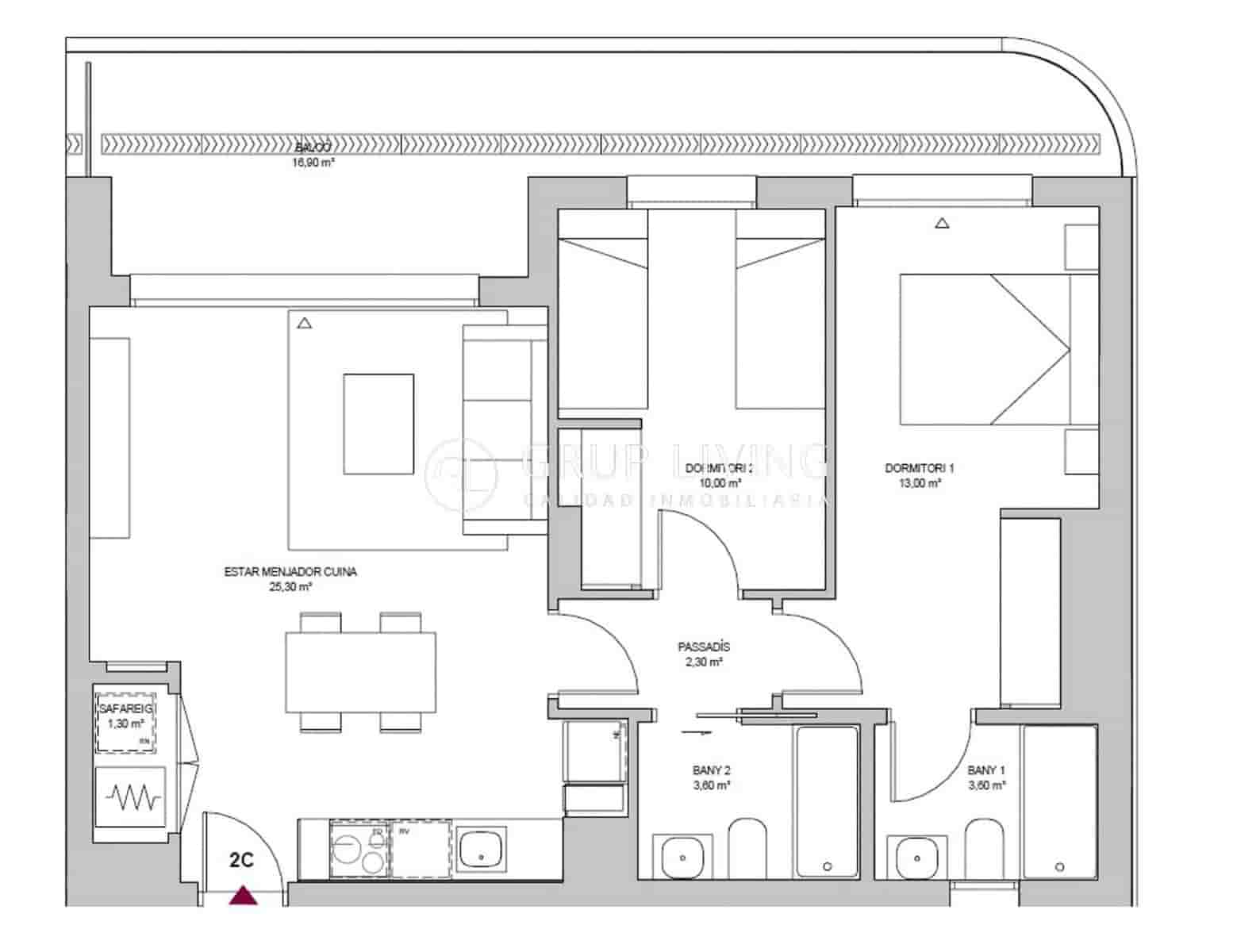 2 bedroom Flat for rent in Sant Pere de Ribes with pool garage - € 1,900 (Ref: 9784970)