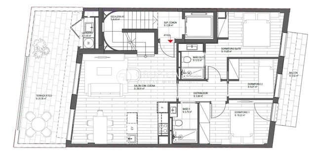 3 soverom Leilighet til salgs i Sitges - € 795 000 (Ref: 9882089)