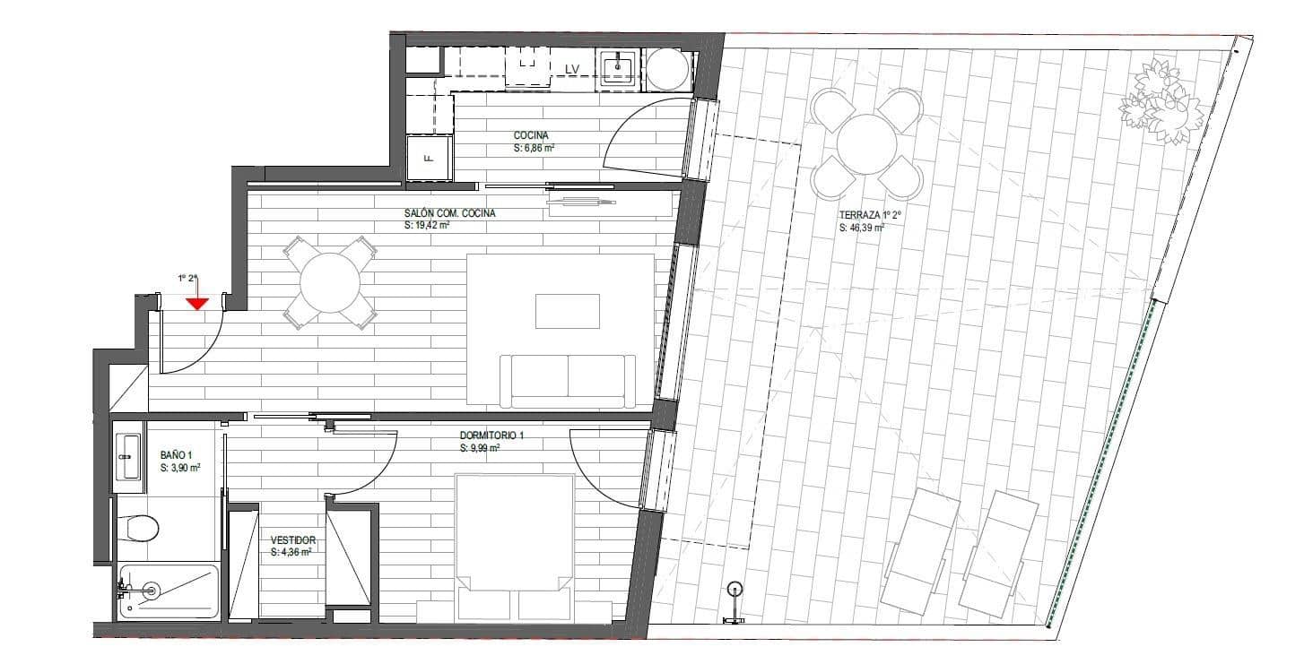 Piso de 1 habitación en Sitges en venta - 435.000 € (Ref: 9882090)