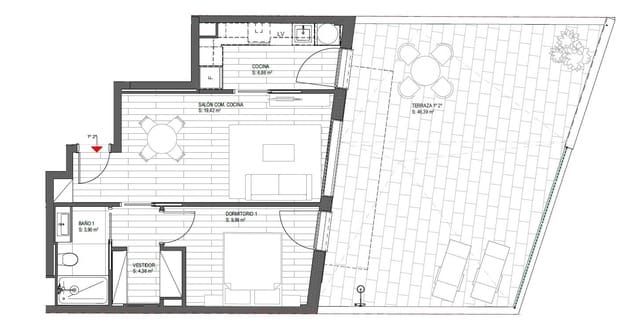 Piso de 1 habitación en Sitges en venta - 435.000 € (Ref: 9882090)
