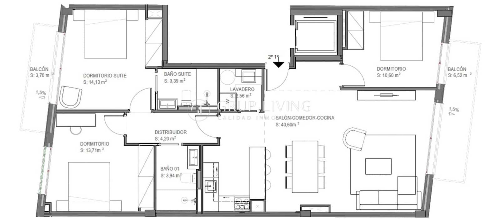 3 bedroom Flat for sale in Sitges - € 635,000 (Ref: 9882091)