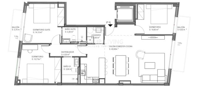 3 soverom Leilighet til salgs i Sitges - € 635 000 (Ref: 9882091)
