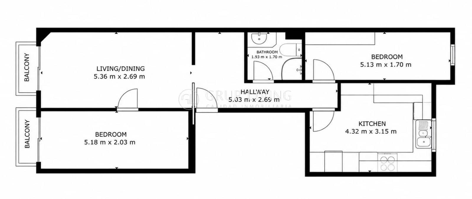 2 bedroom Flat for sale in Sitges - € 330,000 (Ref: 9977414)