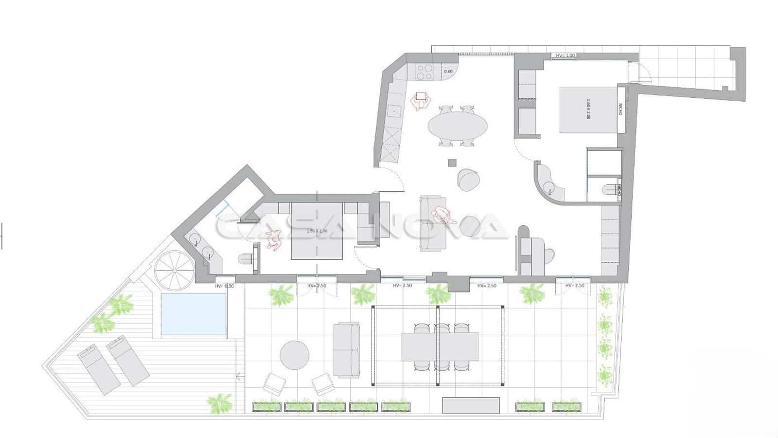 Ático de 2 habitaciones en Palma de Mallorca en venta con garaje - 1.490.000 € (Ref: 10175991)
