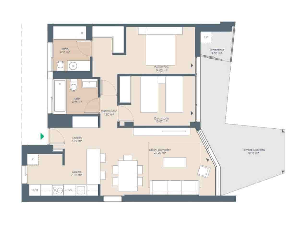 2 soveværelse Lejlighed til salg i Palmanova med swimmingpool - € 606.000 (Ref: 8262919)