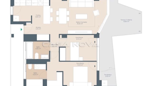2 soveværelse Lejlighed til salg i Palmanova, Calvià med swimmingpool - € 596.000 (Ref: 8262919)