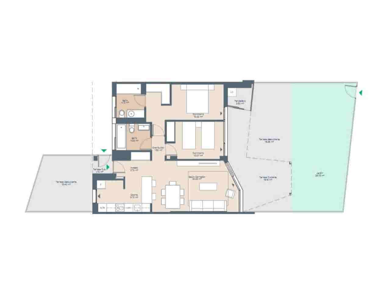 2 soverom Leilighet til salgs i Palmanova med svømmebasseng - € 736 000 (Ref: 8337181)