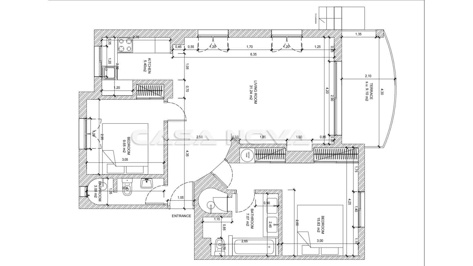 2 soverom Leilighet til salgs i Es Camp De Mar / El Camp De Mar med svømmebasseng garasje - € 650 000 (Ref: 9566802)