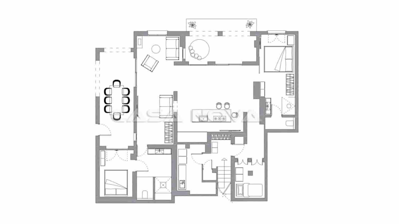 3 quarto Apartamento para venda em Puerto de Andratx com piscina - 1 899 000 € (Ref: 9726181)