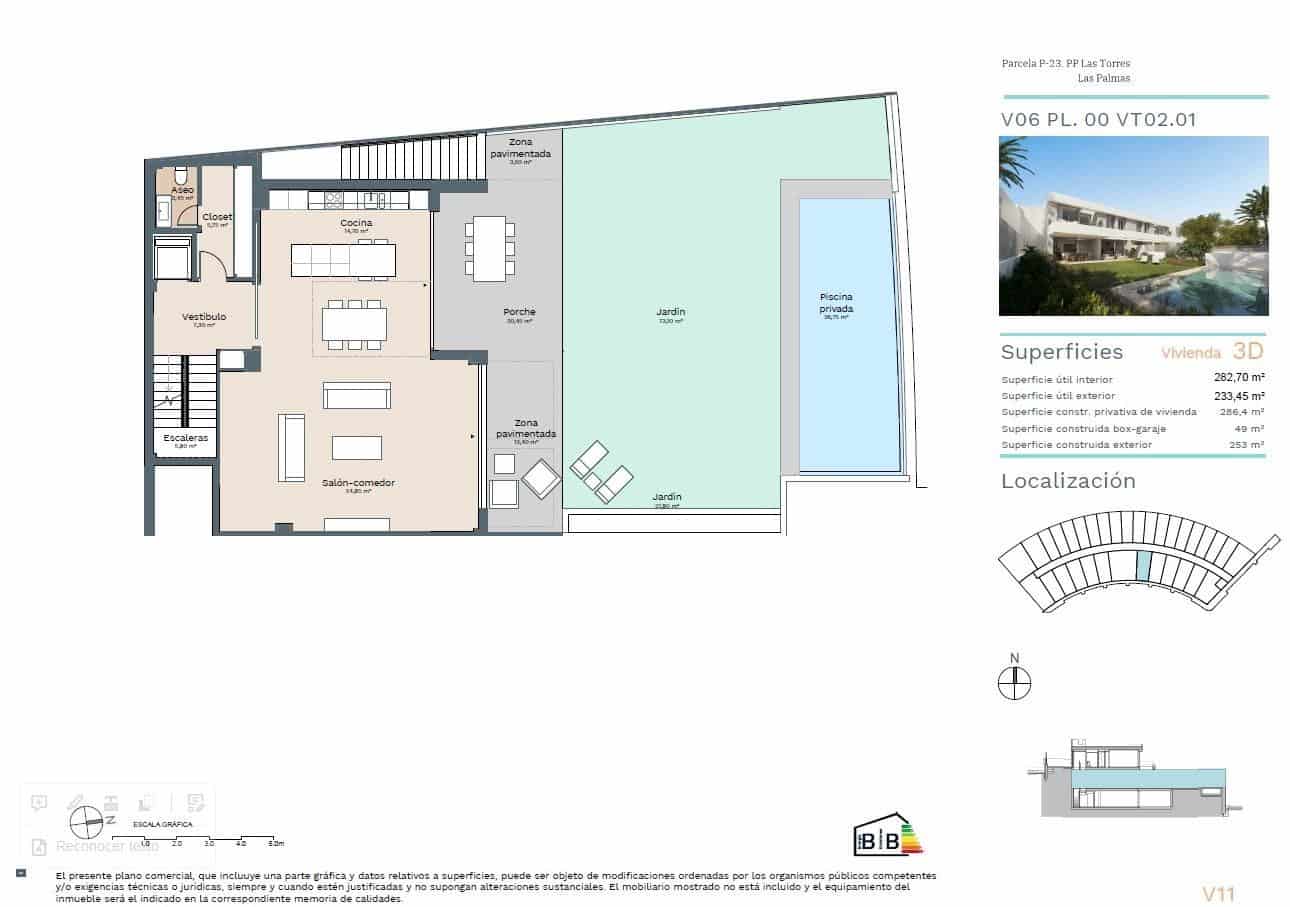 3 Zimmer Villa zu verkaufen in Las Palmas de Gran Canaria mit Pool Garage - 1.095.000 € (Ref: 7875103)