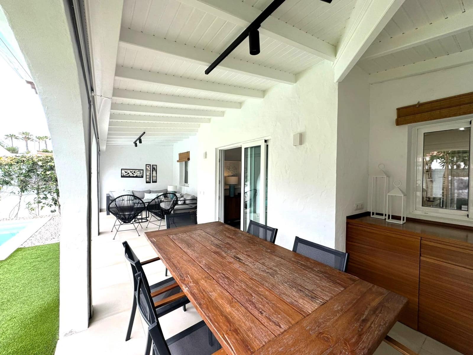 3 makuuhuone Bungalow vuokrattavana paikassa Campo Internacional mukana uima-altaan - 3 000 € (Ref: 8366184)
