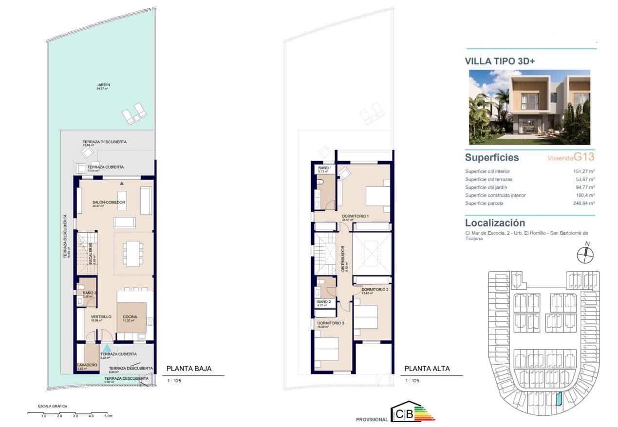 3 quarto Moradia em Banda para venda em San Bartolome de Tirajana com piscina garagem - 1 028 000 € (Ref: 8758303)