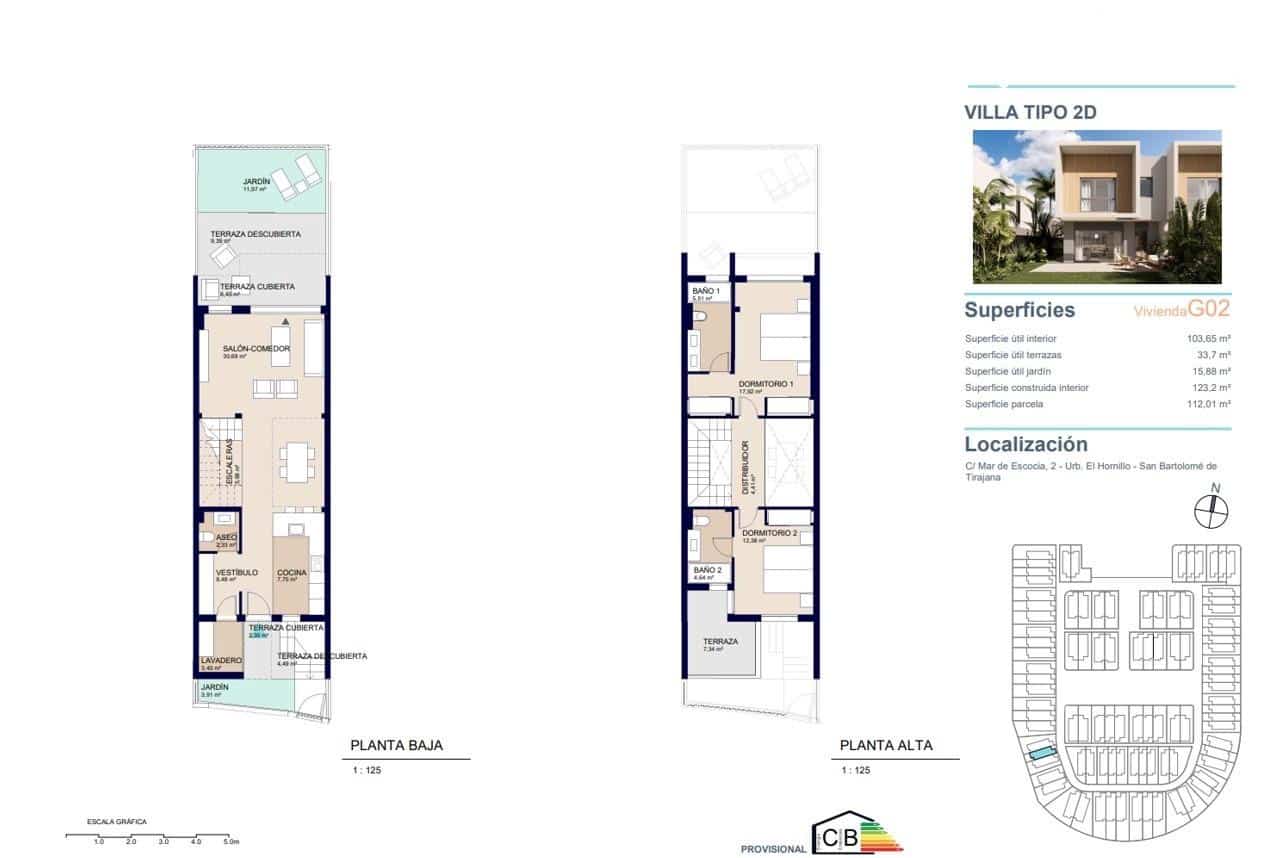 2 soveværelse Rækkehus til salg i San Bartolome de Tirajana med swimmingpool garage - € 842.000 (Ref: 8758305)