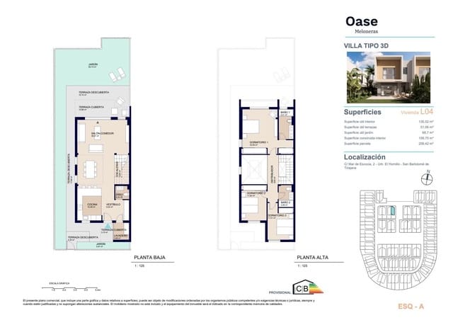 3 makuuhuone Rivitalo myytävänä paikassa San Bartolomé de Tirajana mukana uima-altaan - 918 000 € (Ref: 8764157)