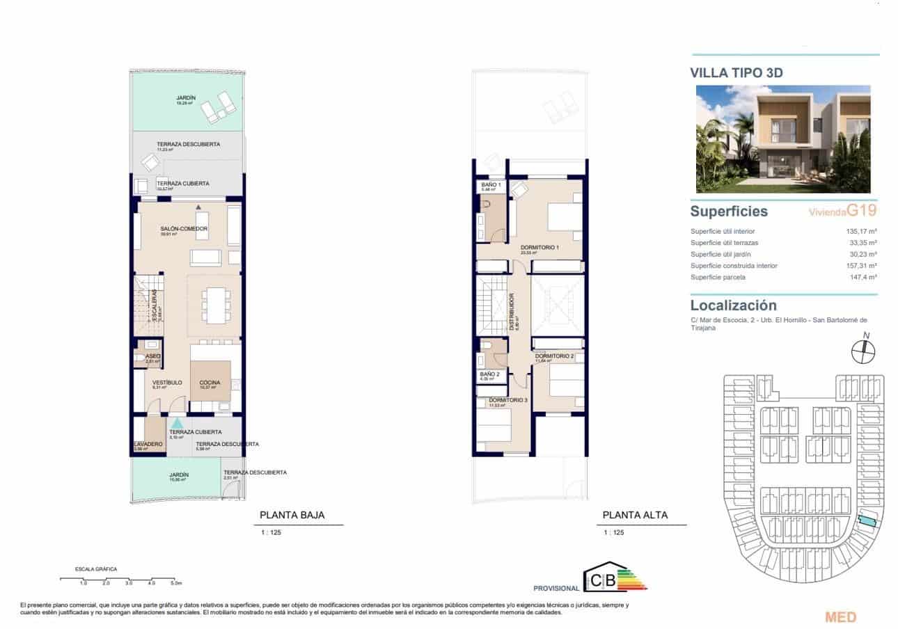 3 soveværelse Rækkehus til salg i San Bartolome de Tirajana med swimmingpool - € 853.000 (Ref: 8764160)