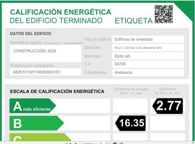 2 makuuhuone Asunto myytävänä paikassa Almerimar, El Ejido mukana uima-altaan 
autotalli - 244 000 € (Ref: 7180859)