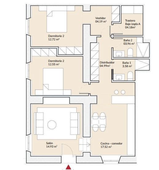 2 soverom Leilighet til salgs i Malaga by - € 720 000 (Ref: 8879425)