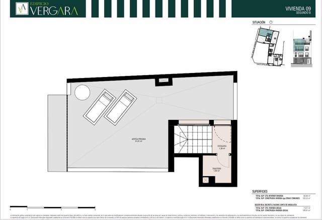 2 slaapkamer Penthouse te koop in La Trinidad, Málaga stad - € 310.000 (Ref: 9275832)