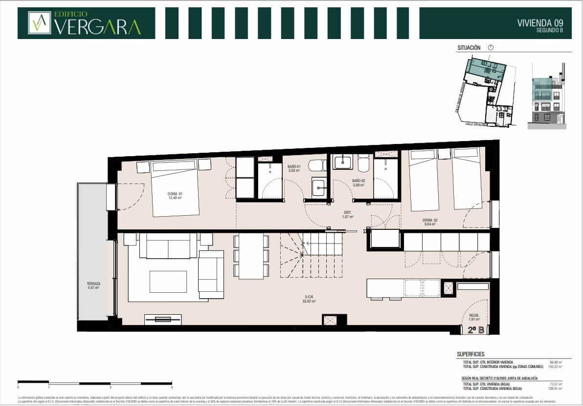 2 soveværelse Penthouse til salg i Malaga by - € 310.000 (Ref: 9275832)