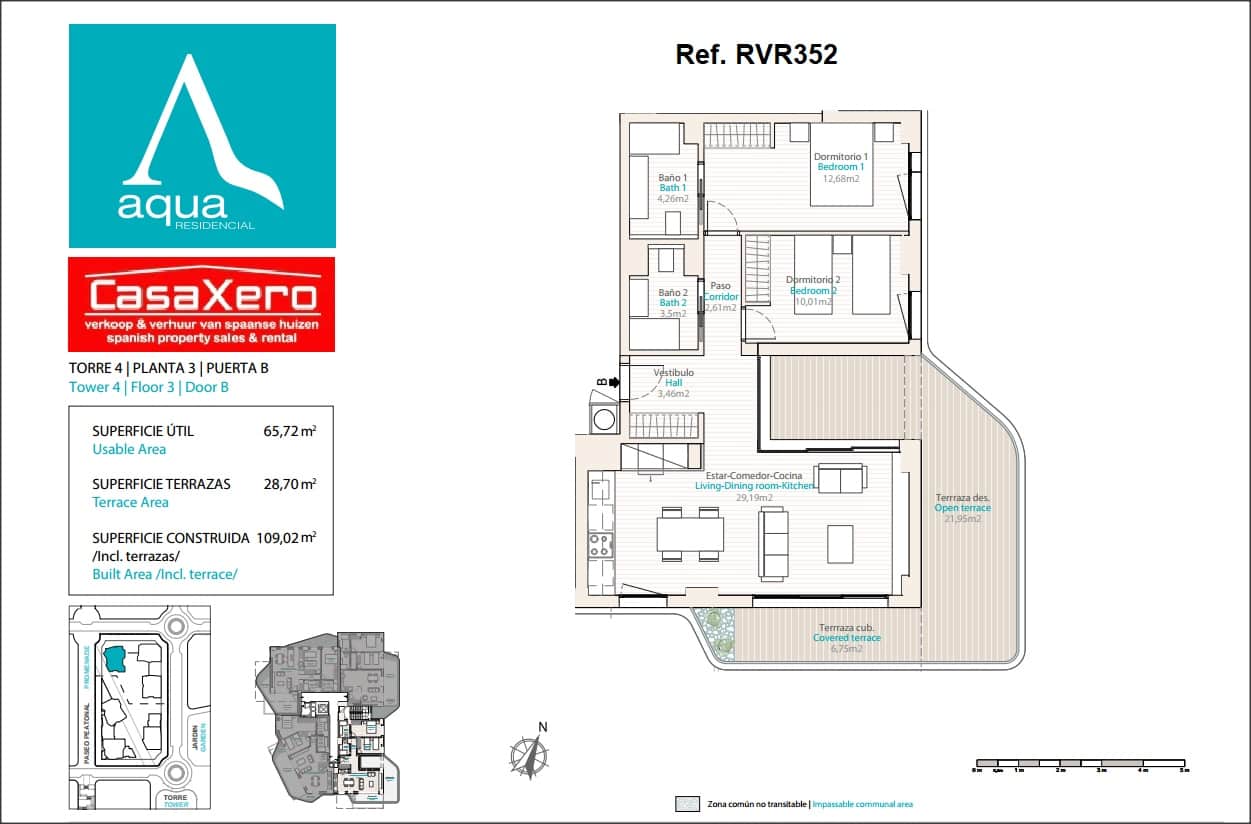 2 quarto Apartamento para venda em La Villajoyosa / Vila Joiosa com piscina garagem - 489 000 € (Ref: 10039257)