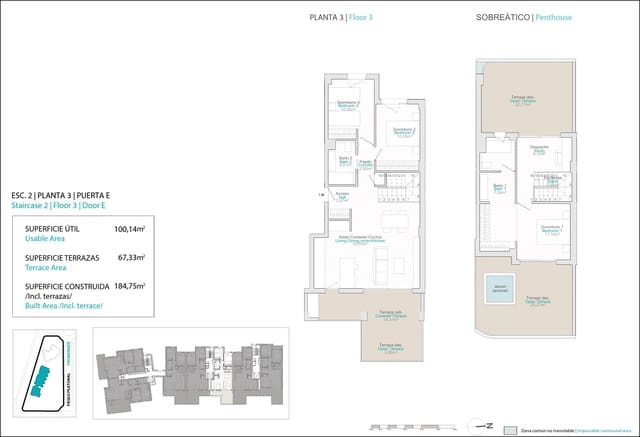 3 makuuhuone Kattohuoneisto myytävänä paikassa Platja Vila Joiosa - Platja de Torres, La Villajoyosa / Vila Joiosa mukana uima-altaan 
autotalli - 650 000 € (Ref: 4986070)