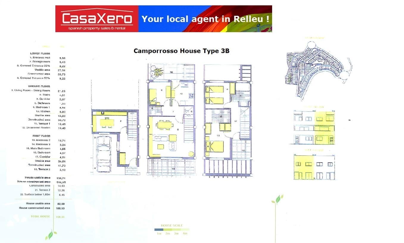 4 quarto Casa em Banda para venda em Relleu com piscina garagem - 195 000 € (Ref: 9301431)