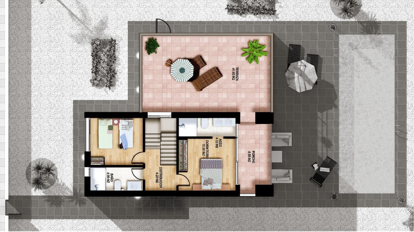 3 sypialnia Willa na sprzedaż w Vera z basenem garażem - 255 000 € (Ref: 7287545)