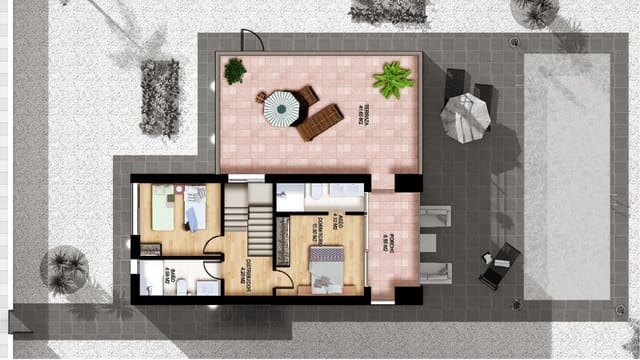 Chalet de 3 habitaciones en Vera Ciudad, Vera en venta con piscina garaje - 255.000 € (Ref: 7287545)