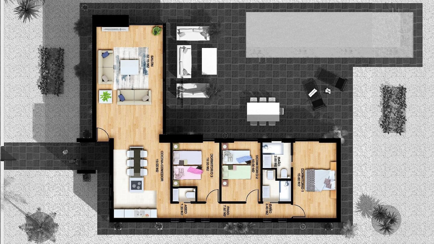 3 sypialnia Willa na sprzedaż w Vera z basenem garażem - 255 000 € (Ref: 7287545)