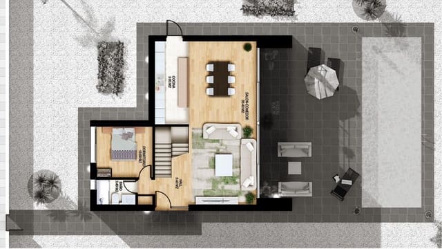 Chalet de 3 habitaciones en Vera Ciudad, Vera en venta con piscina garaje - 255.000 € (Ref: 7287545)