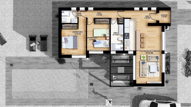 Chalet de 3 habitaciones en Vera Ciudad, Vera en venta con piscina garaje - 255.000 € (Ref: 7287545)