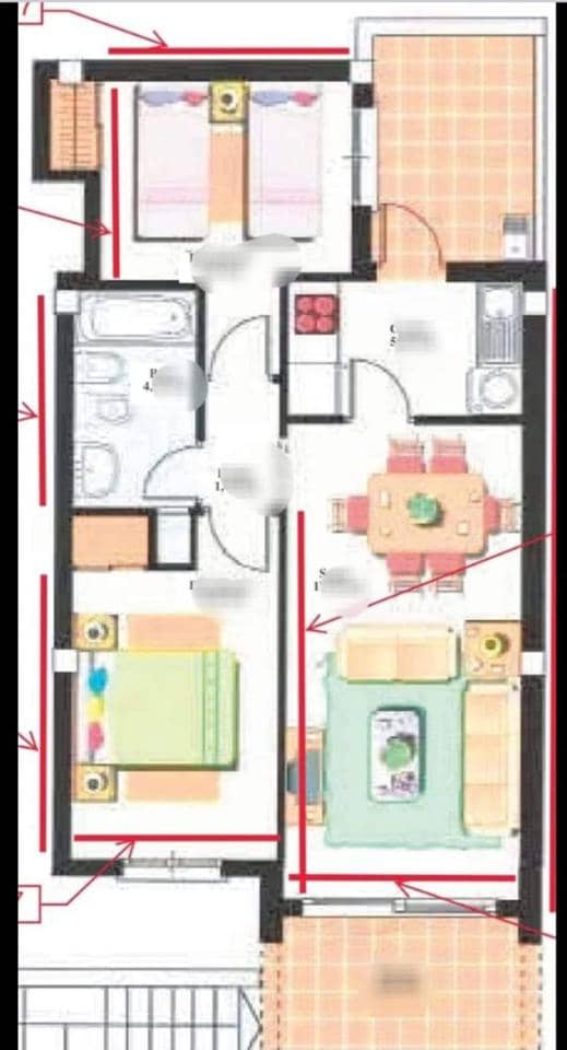 2 camera da letto Appartamento da affitare come casa vacanza in Cuevas del Almanzora con piscina garage - 750 € (Rif: 8317479)