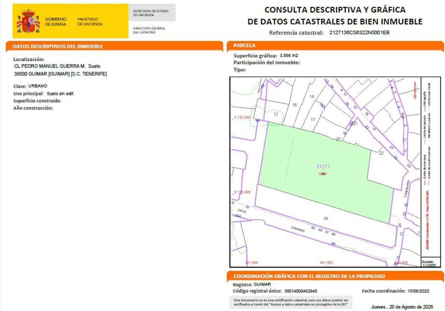 Grond te koop in Guimar - € 2.369.000 (Ref: 10025070)