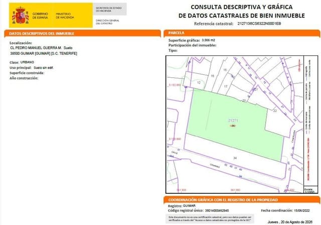 Grunde uden byggetilladelser til salg i Güímar - € 2.369.000 (Ref: 10025070)