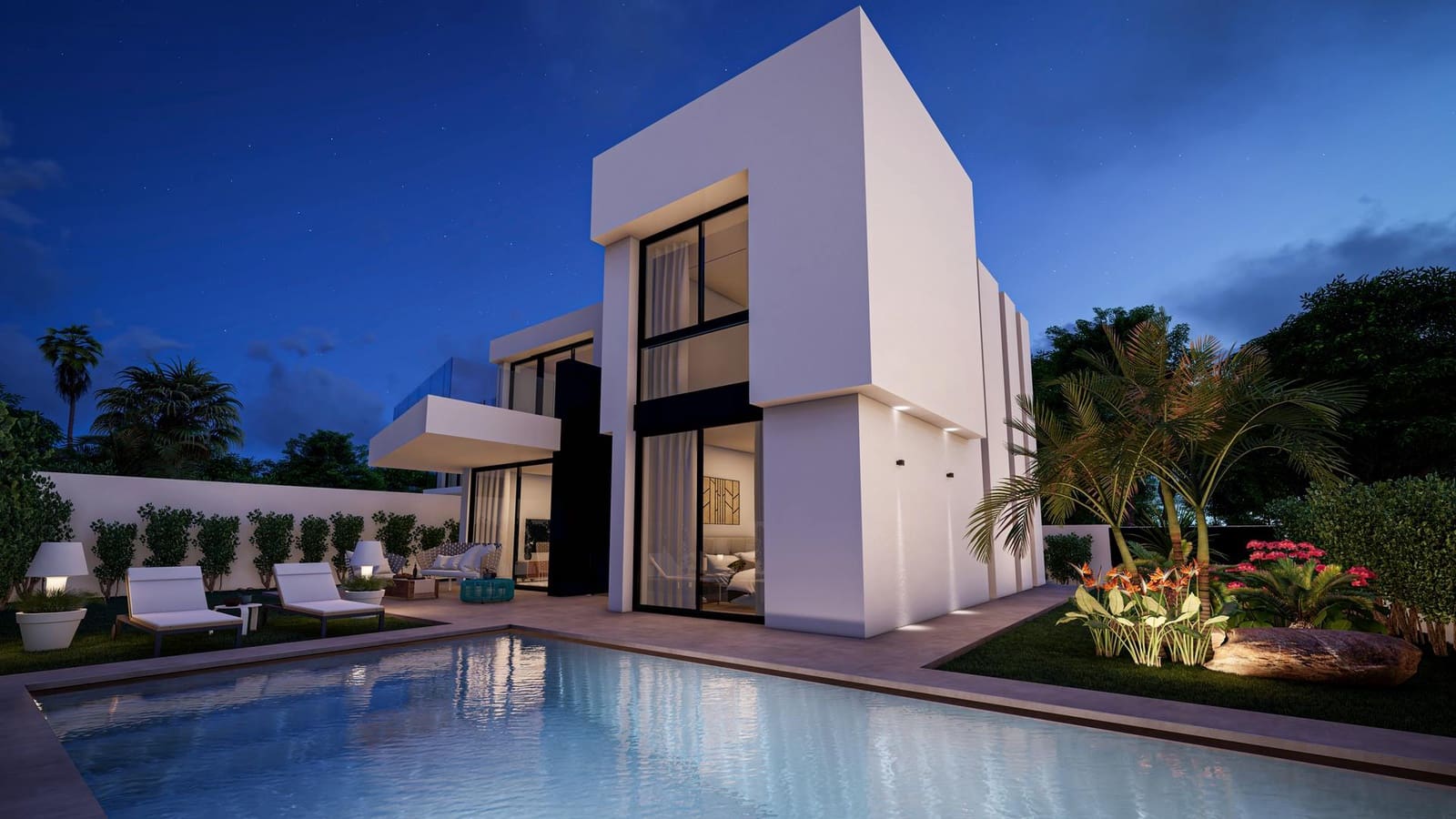 4 makuuhuone Huvila myytävänä paikassa Benidorm mukana uima-altaan 
autotalli - 1 150 000 € (Ref: 7746444)