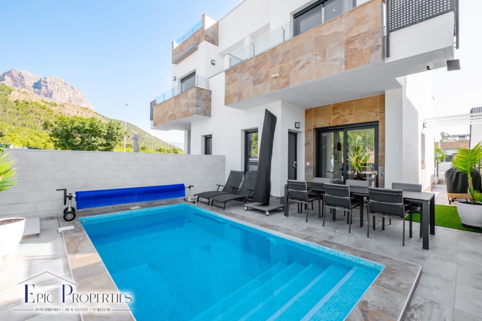 3 chambre Maison de Ville à vendre à Polop avec piscine garage - 379 000 € (Ref: 9144452)