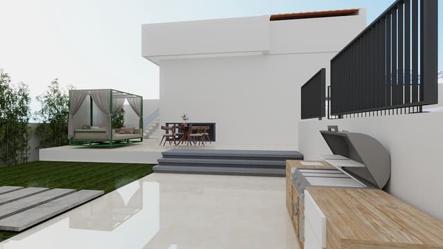 4 soveværelse Semi-Rækkehus til salg i La Nucia med swimmingpool garage - € 595.000 (Ref: 9550023)