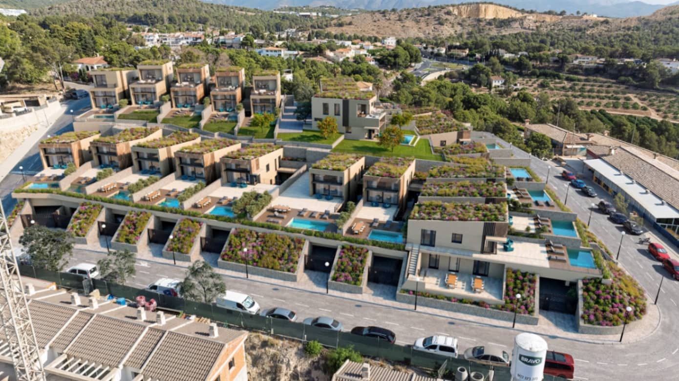 Chalet de 3 habitaciones en La Nucia en venta con piscina - 656.000 € (Ref: 9636158)