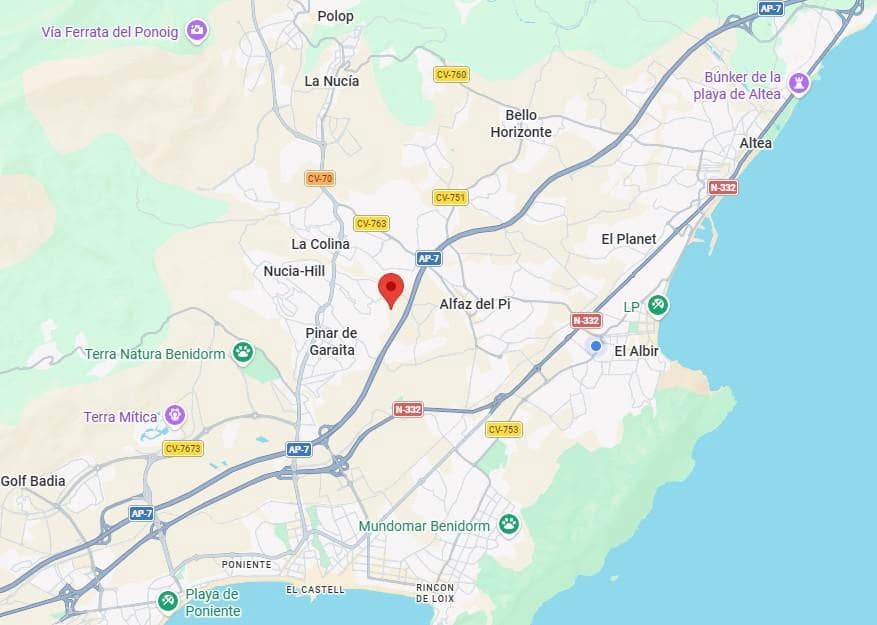 Building Plot for sale in Alfaz del Pi / L'Alfas del Pi - € 180,000 (Ref: 9927777)