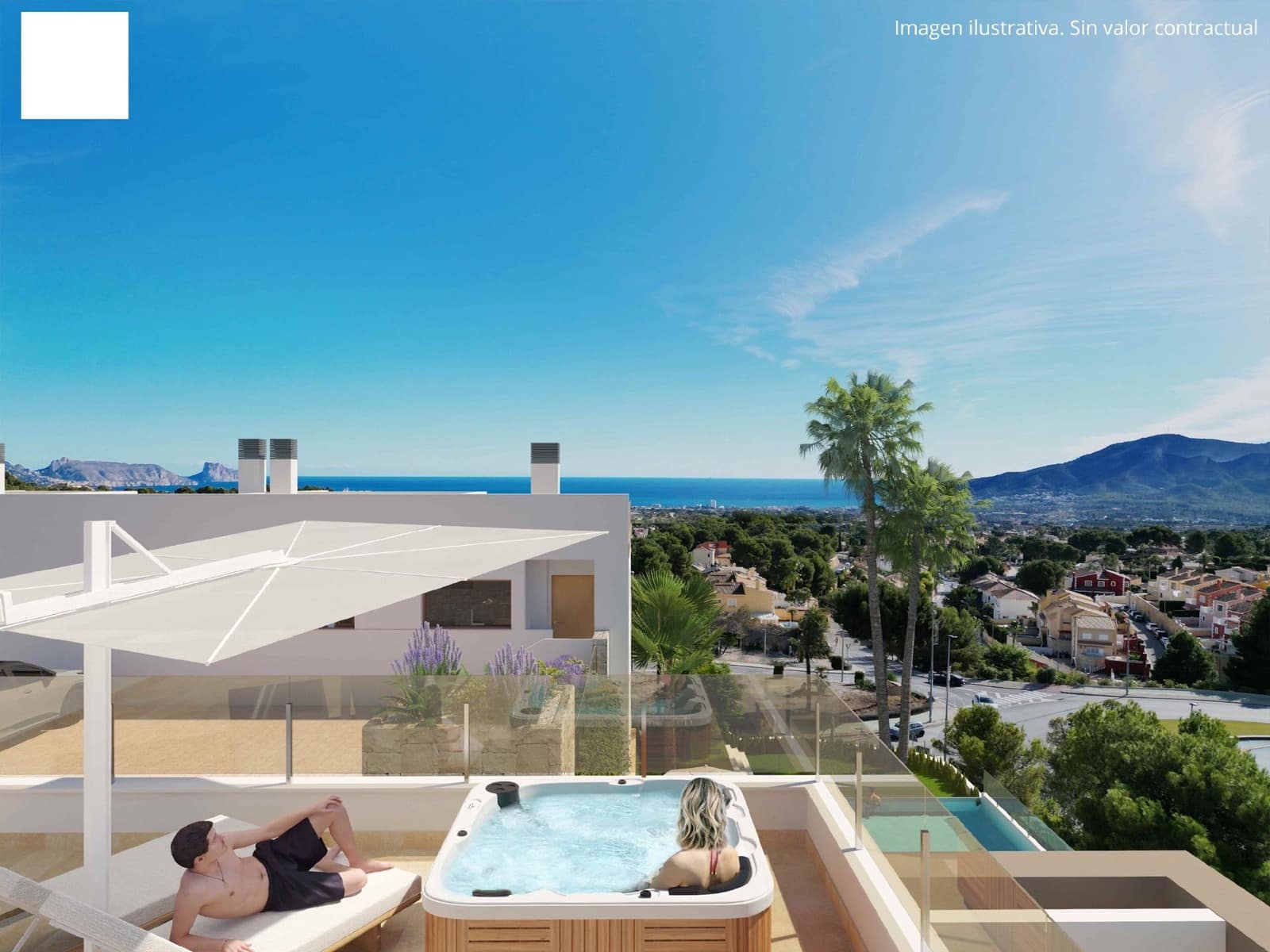 Chalet de 4 habitaciones en La Nucia en venta con piscina garaje - 427.000 € (Ref: 9068532)